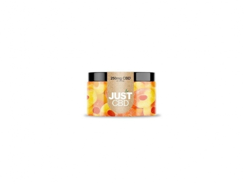 Samo CBD gumeni bomboni breskve kolutići 250 mg-500 mg CBD CBD mg: 250