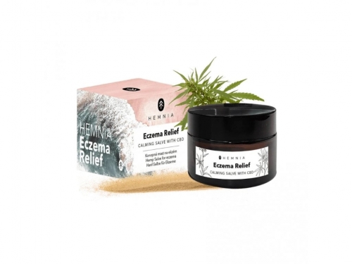 Hemnia Eczema Relief – konopljina mast za ekcem, 250 mg CBD-a, 50 ml