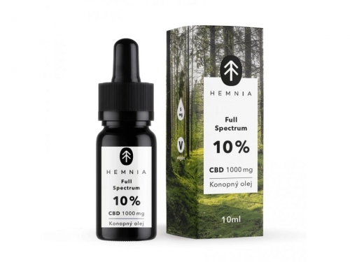Hemnia CBD ulje konoplje punog spektra 10%, 1000 mg, 10 ml