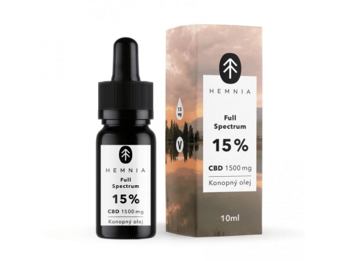 Hemnia CBD ulje konoplje punog spektra 15%, 1500 mg, 10 ml