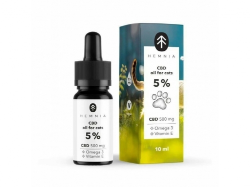 Hemnia CBD ulje za mačke 5%, 500 mg, 10 ml
