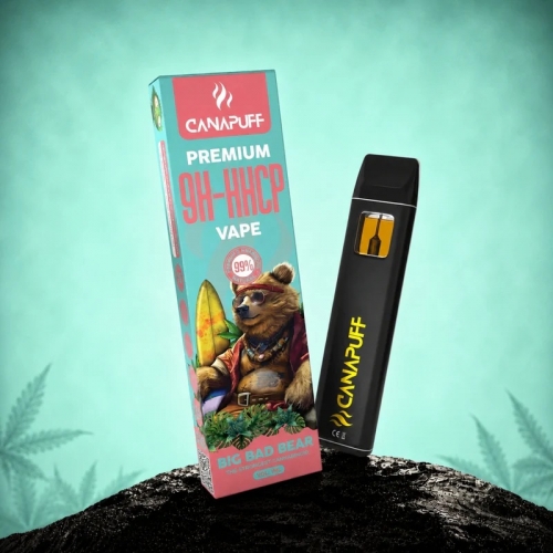 9H-HHCP Vape Big Bad Bear 99% - jednokratni - CanaPuff - 1ml
