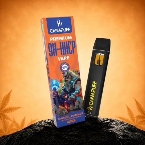 9H-HHCP Vape 9 Pound Hammer 99% - jednokratni - CanaPuff - 1ml