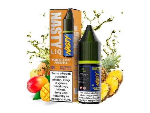 NASTY LIQ Mango, breskva, ananas 10ml – solni e-likvid Nikotin: 20mg